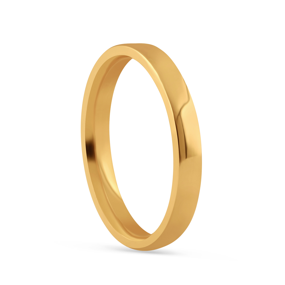 Matte Band Minimal — unisex prsten žuto zlato